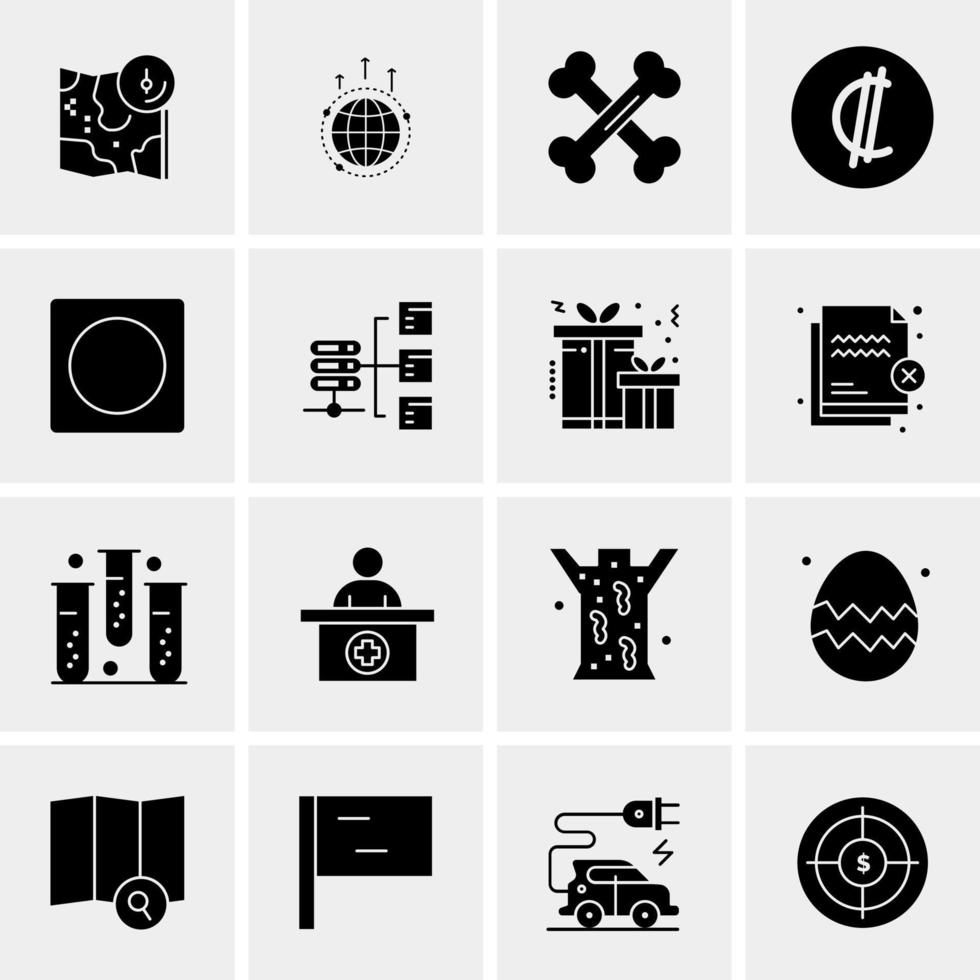 16 Universal Business Icons Vector Creative Icon Illustration to use in web and Mobile Related project