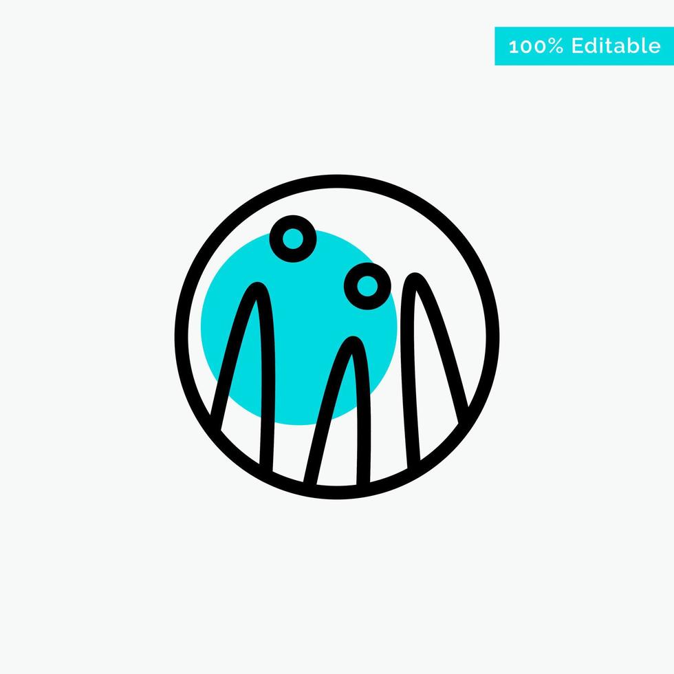 Hair Conditioning Hair Therapy Hair Treatment turquoise highlight circle point Vector icon