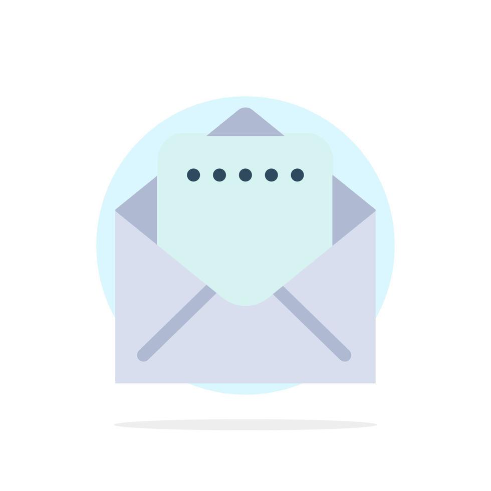 Document Mail Abstract Circle Background Flat color Icon vector