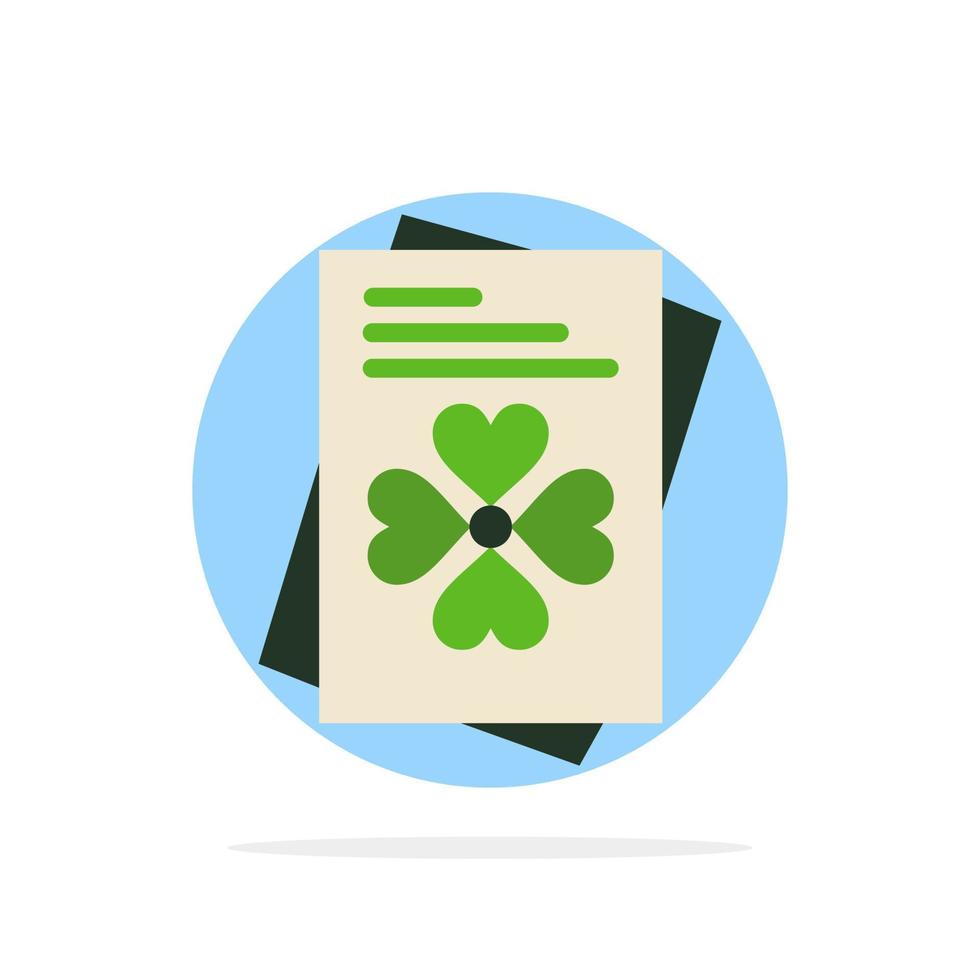 Passport World Ireland Abstract Circle Background Flat color Icon vector