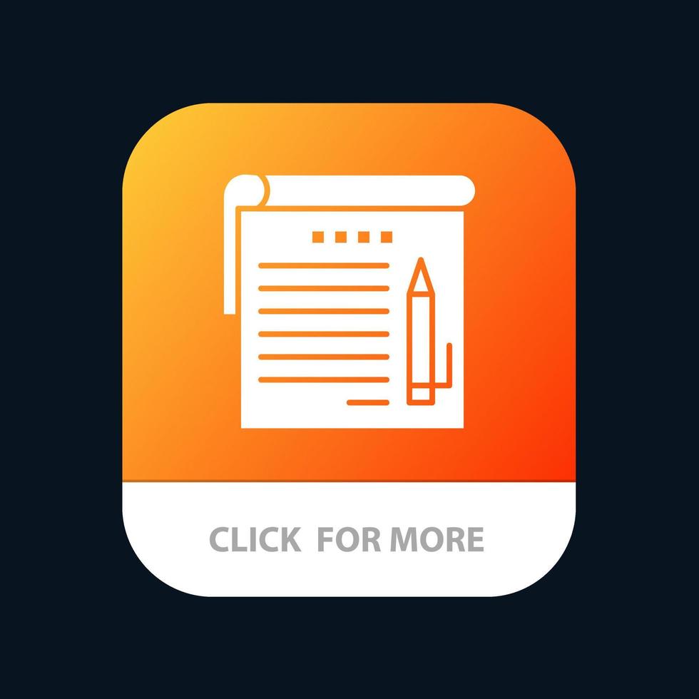 Student Notes Note Education Mobile App Icon Design vector