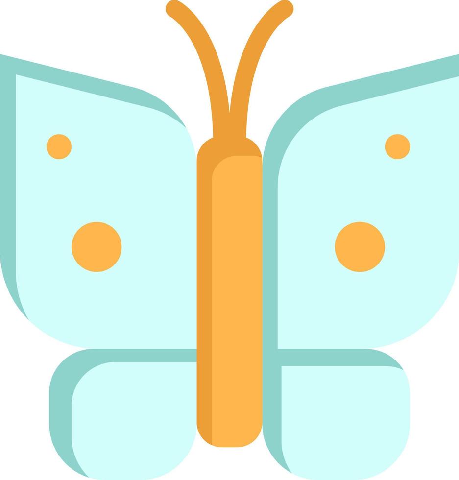 Butterfly Freedom Insect Wings  Flat Color Icon Vector icon banner Template