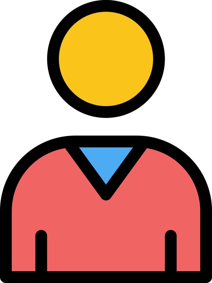 Avatar Interface User  Flat Color Icon Vector icon banner Template