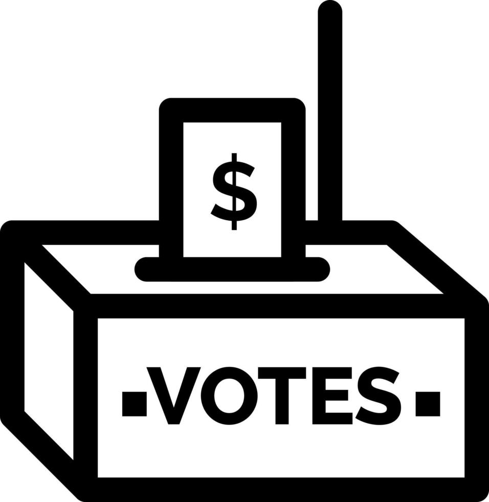 Bribe Corruption Election Influence Money  Blue and Red Download and Buy Now web Widget Card Template vector