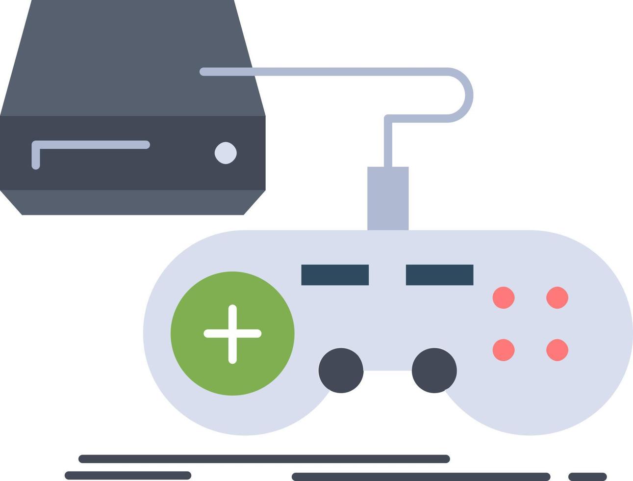 Console game gaming playstation play Flat Color Icon Vector