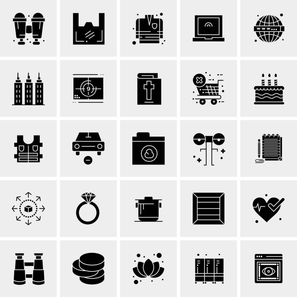 25 Universal Business Icons Vector Creative Icon Illustration to use in web and Mobile Related project