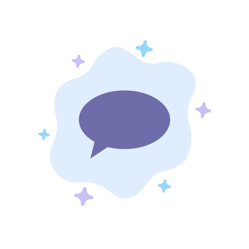 Chat Chatting Massage Mail Blue Icon on Abstract Cloud Background vector