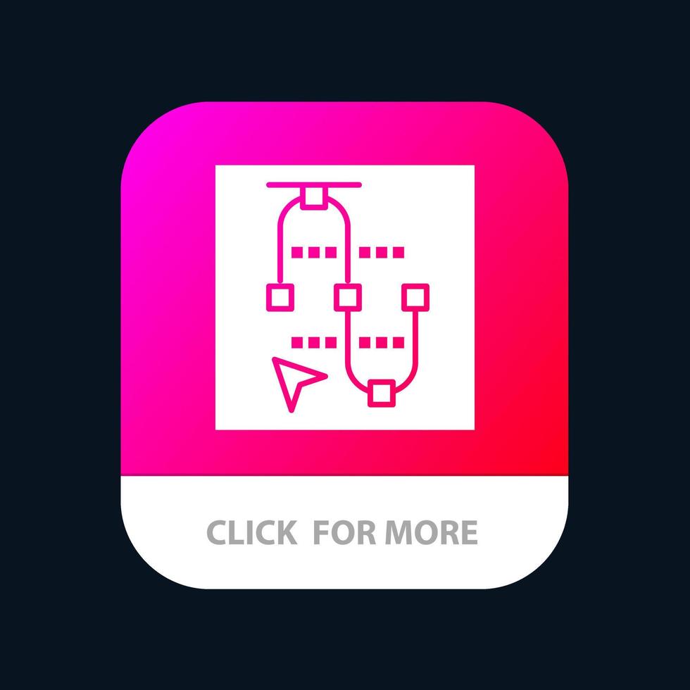 Mouse Screen Vector  Arrow Mobile App Icon Design