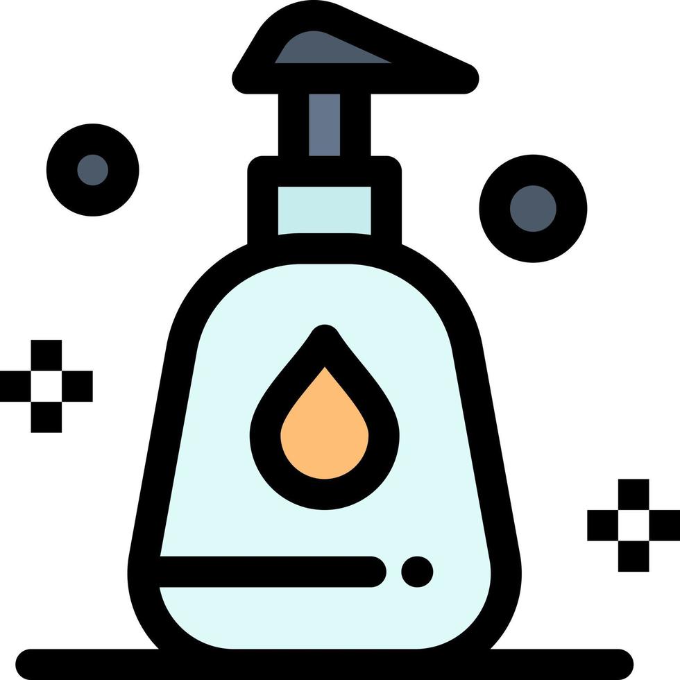 spray de limpieza limpio color plano icono vector icono banner plantilla