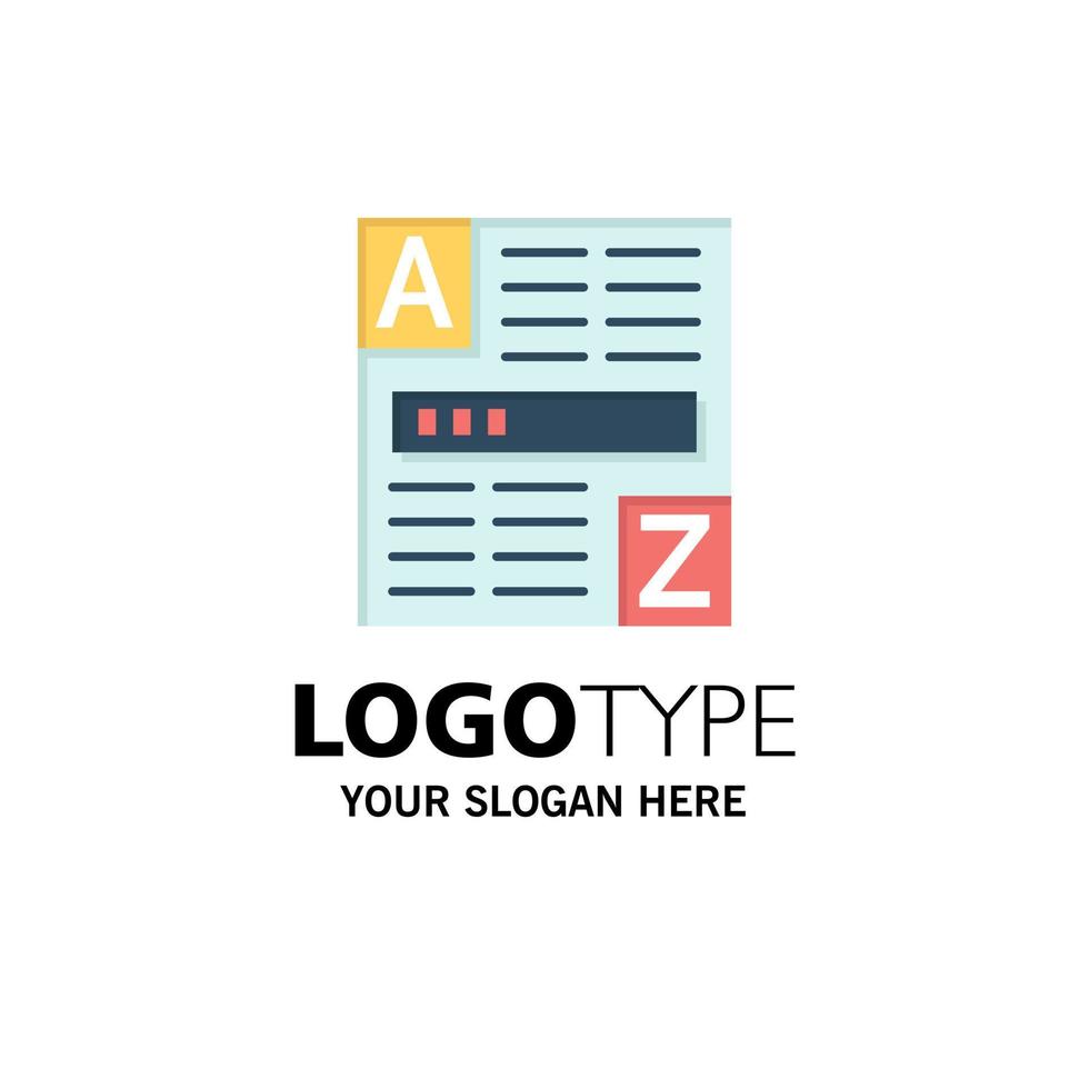 Browser Web Code Internet Business Logo Template Flat Color vector