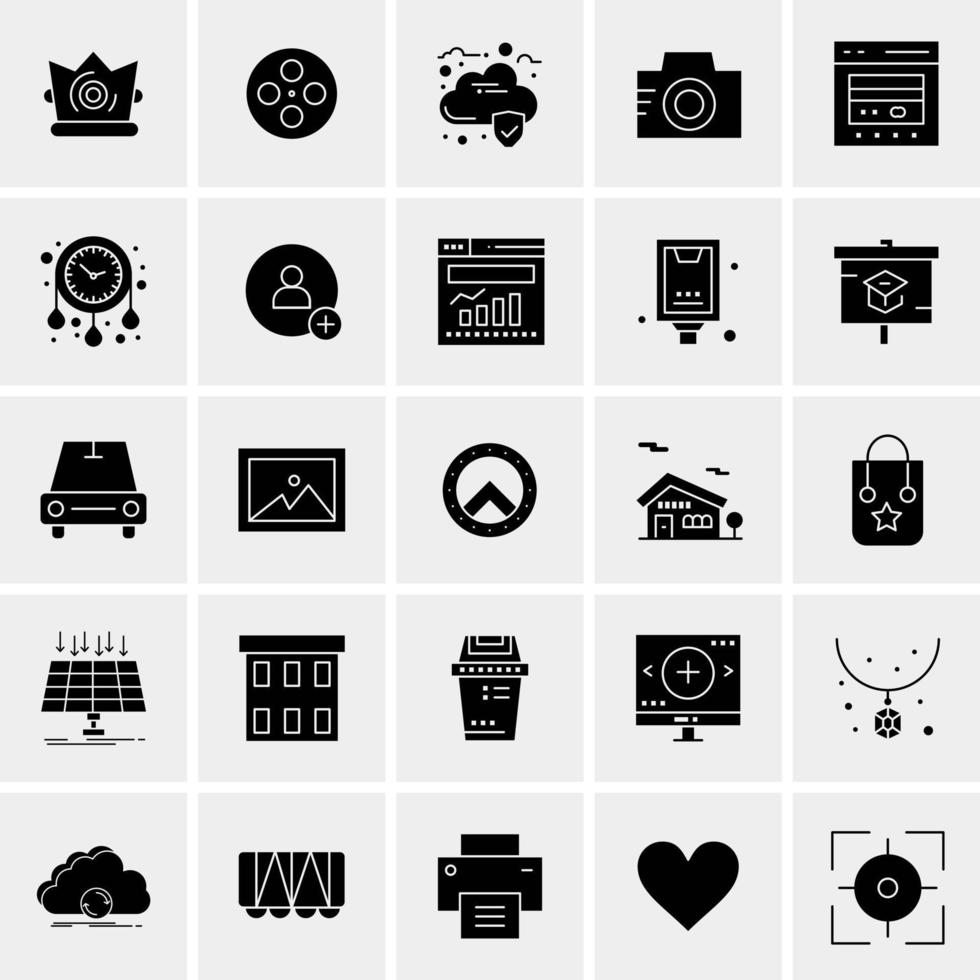 25 Universal Business Icons Vector Creative Icon Illustration to use in web and Mobile Related project