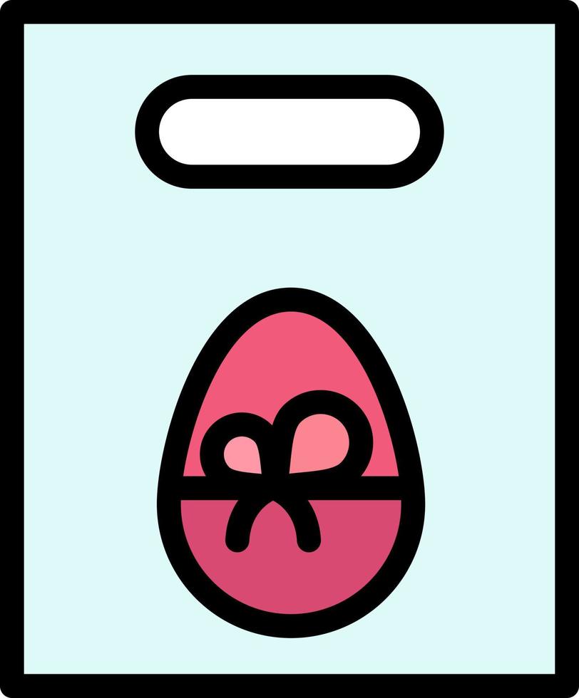 Weight Egg Gift Easter Business Logo Template Flat Color vector