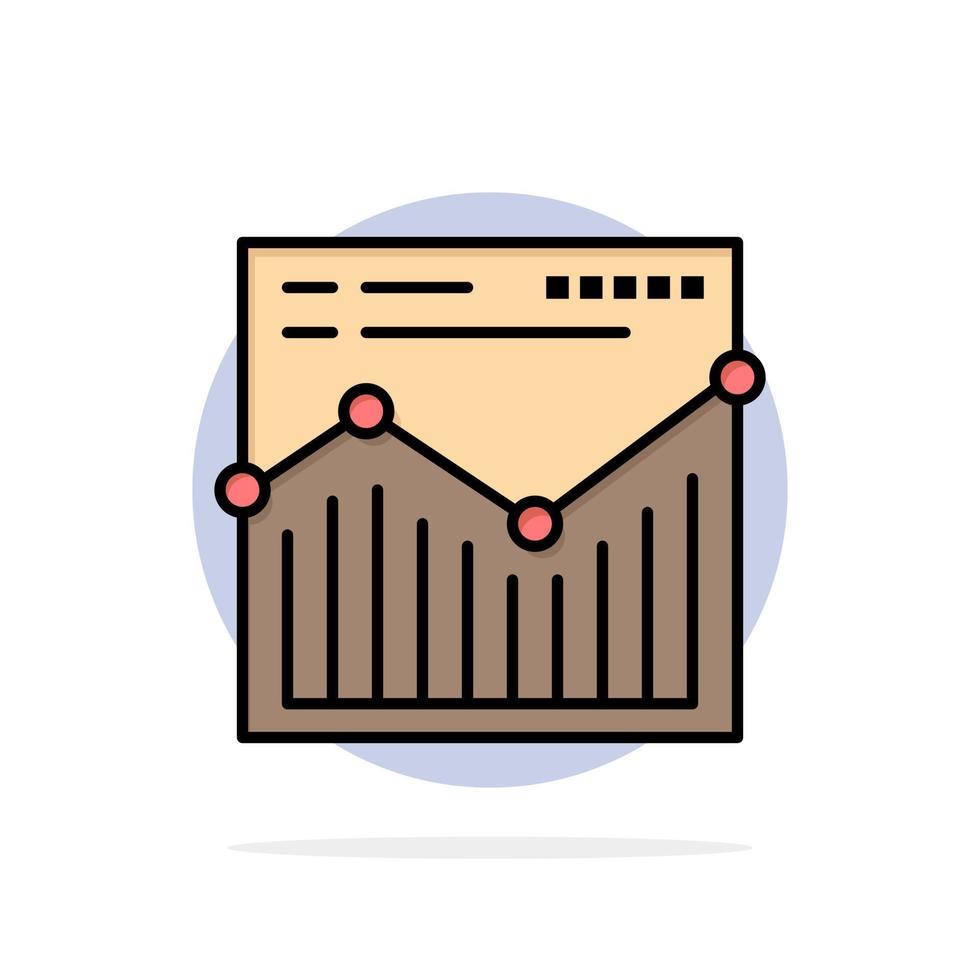 Analysis Web Website Report Abstract Circle Background Flat color Icon vector