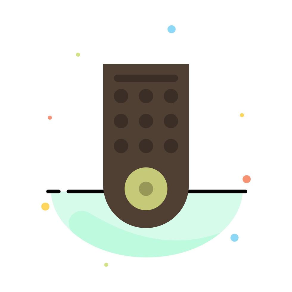 Control Remote TV Abstract Flat Color Icon Template vector