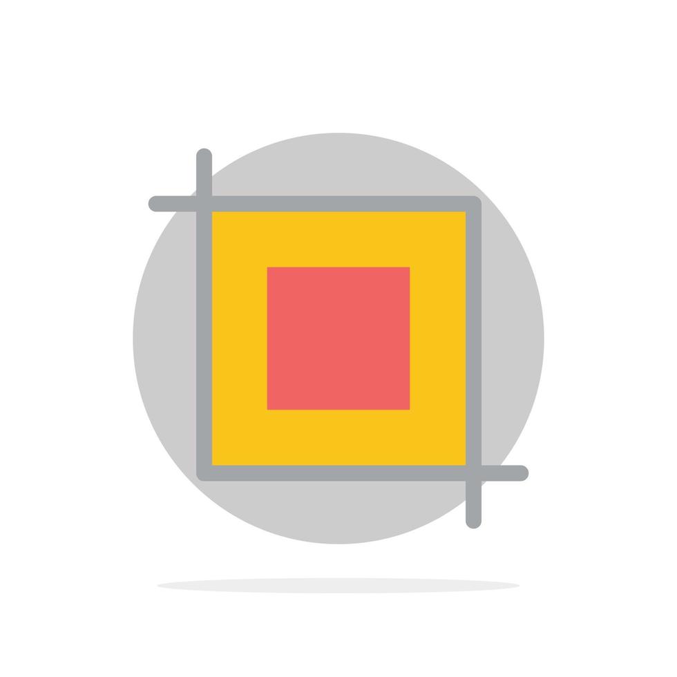 herramienta de cultivo transformar fondo de círculo abstracto icono de color plano vector