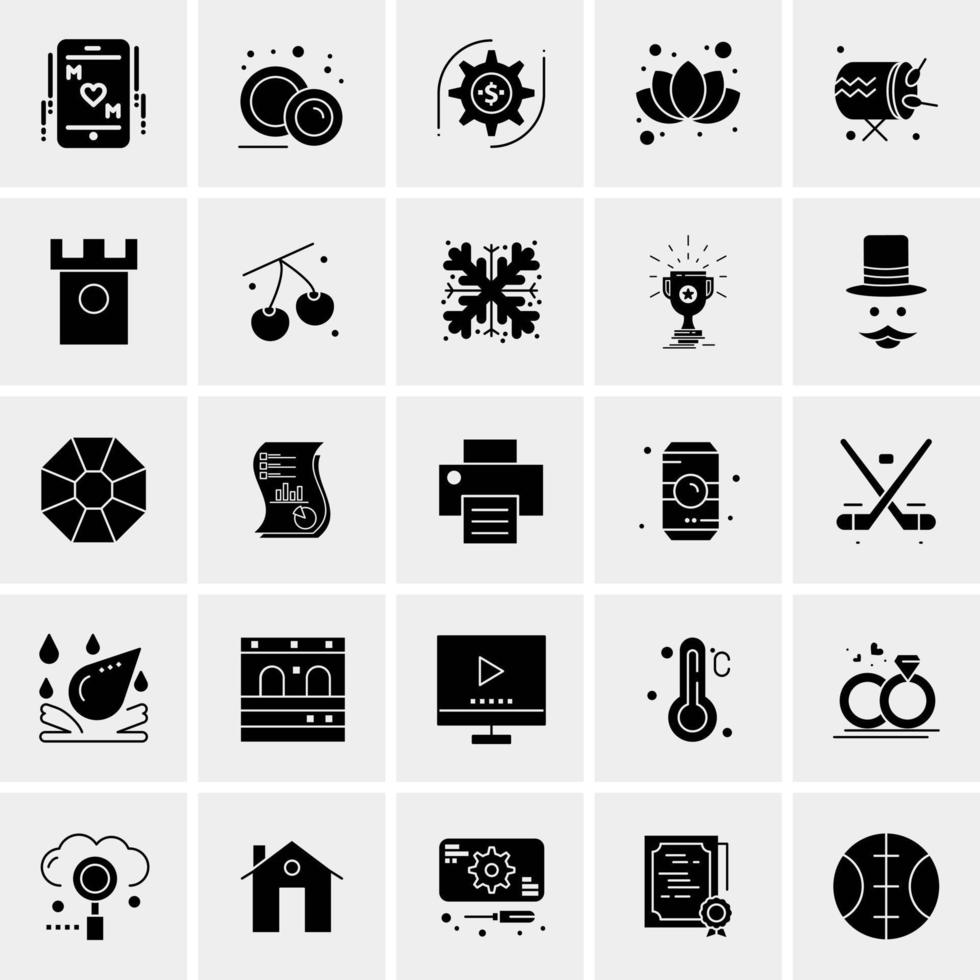 25 Universal Business Icons Vector Creative Icon Illustration to use in web and Mobile Related project