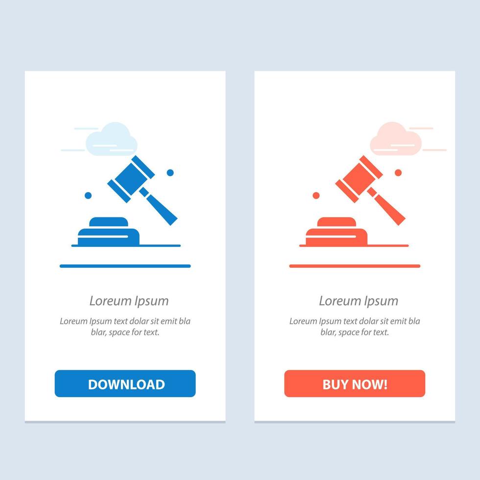 Politics Law Campaign Vote  Blue and Red Download and Buy Now web Widget Card Template vector