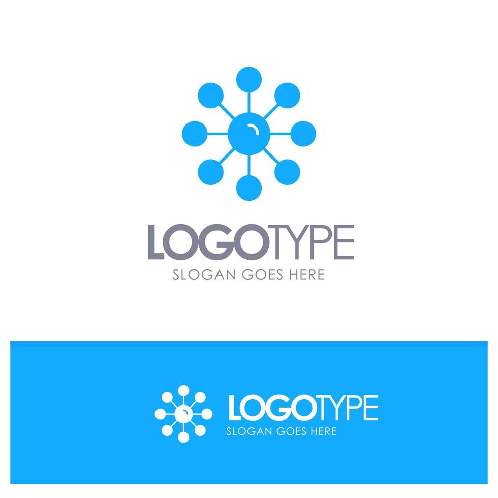 Dry Skin Skin Skin Care Skin Skin Protection Blue Solid Logo with place for tagline vector