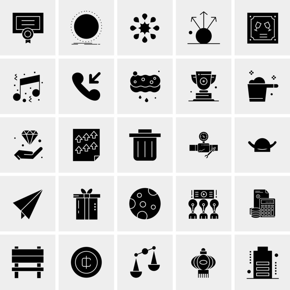 25 Universal Business Icons Vector Creative Icon Illustration to use in web and Mobile Related project