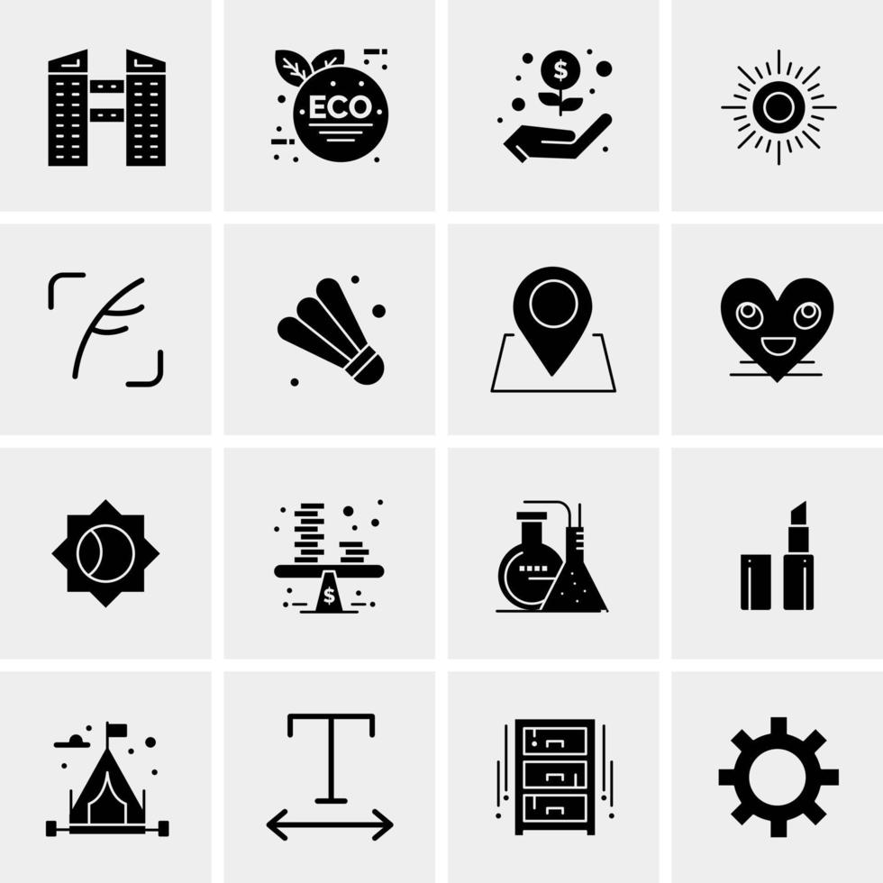 16 Universal Business Icons Vector Creative Icon Illustration to use in web and Mobile Related project