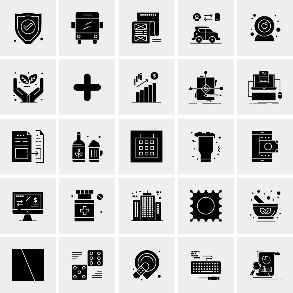 25 Universal Business Icons Vector Creative Icon Illustration to use in web and Mobile Related project