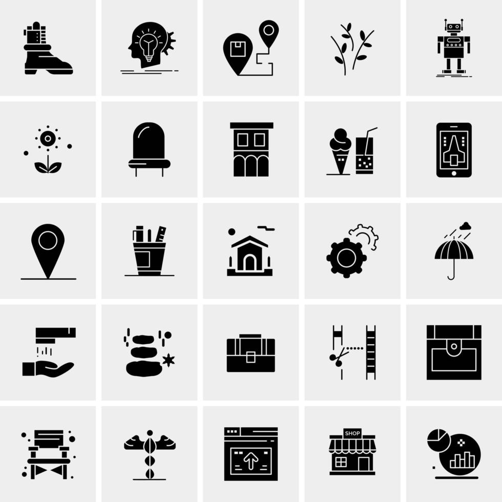 25 Universal Business Icons Vector Creative Icon Illustration to use in web and Mobile Related project