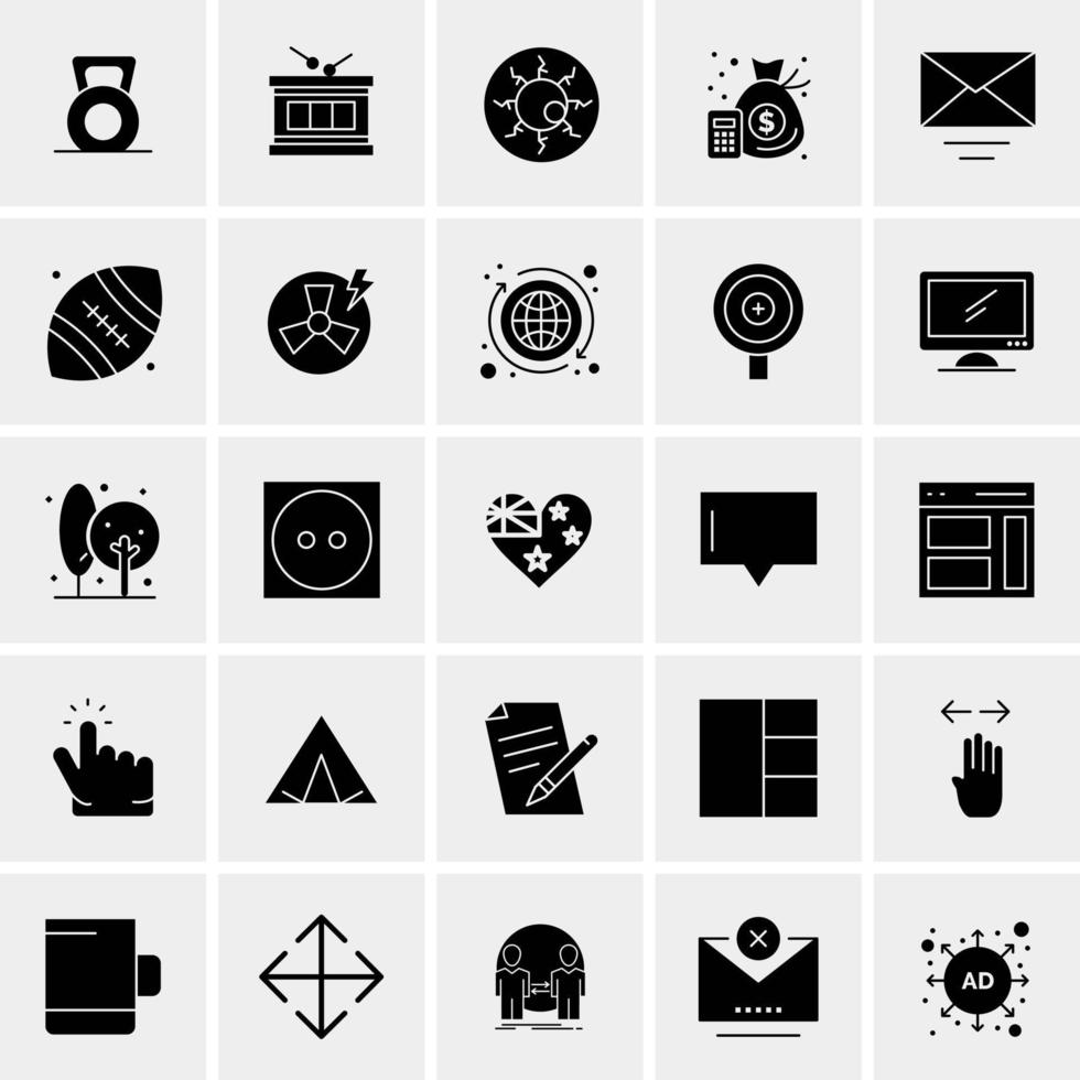 25 Universal Business Icons Vector Creative Icon Illustration to use in web and Mobile Related project