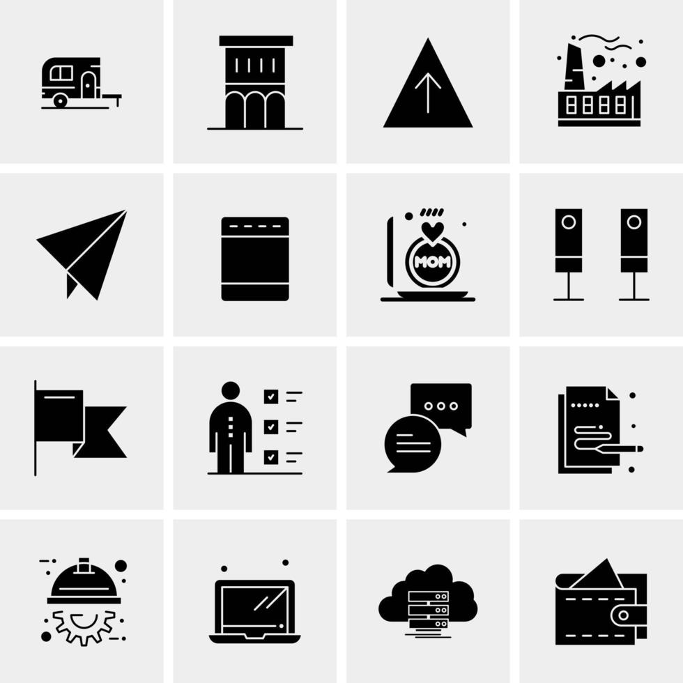 16 Universal Business Icons Vector Creative Icon Illustration to use in web and Mobile Related project