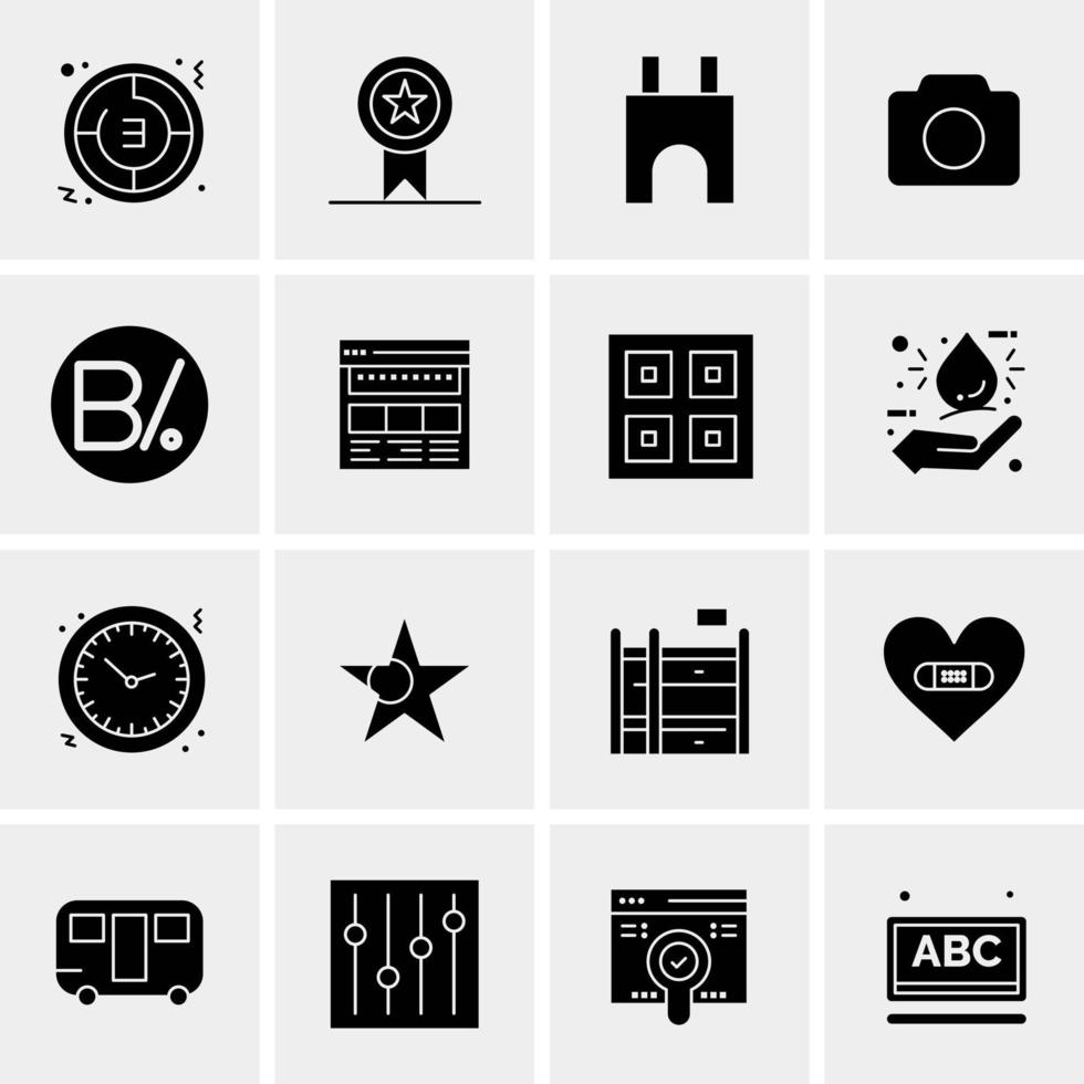 16 Universal Business Icons Vector Creative Icon Illustration to use in web and Mobile Related project