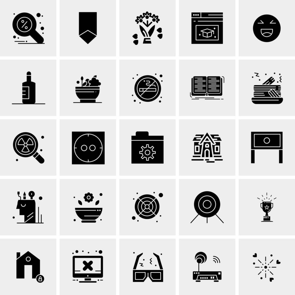 25 Universal Business Icons Vector Creative Icon Illustration to use in web and Mobile Related project
