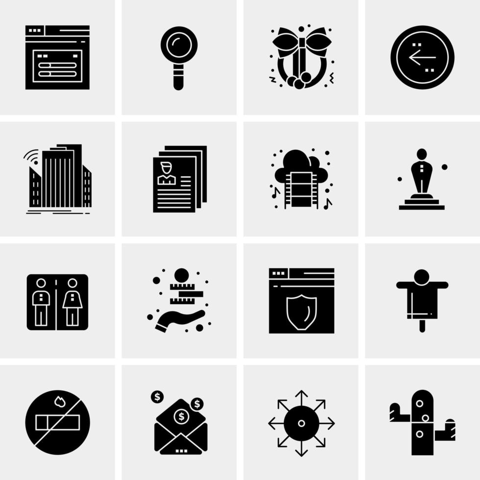 16 Universal Business Icons Vector Creative Icon Illustration to use in web and Mobile Related project