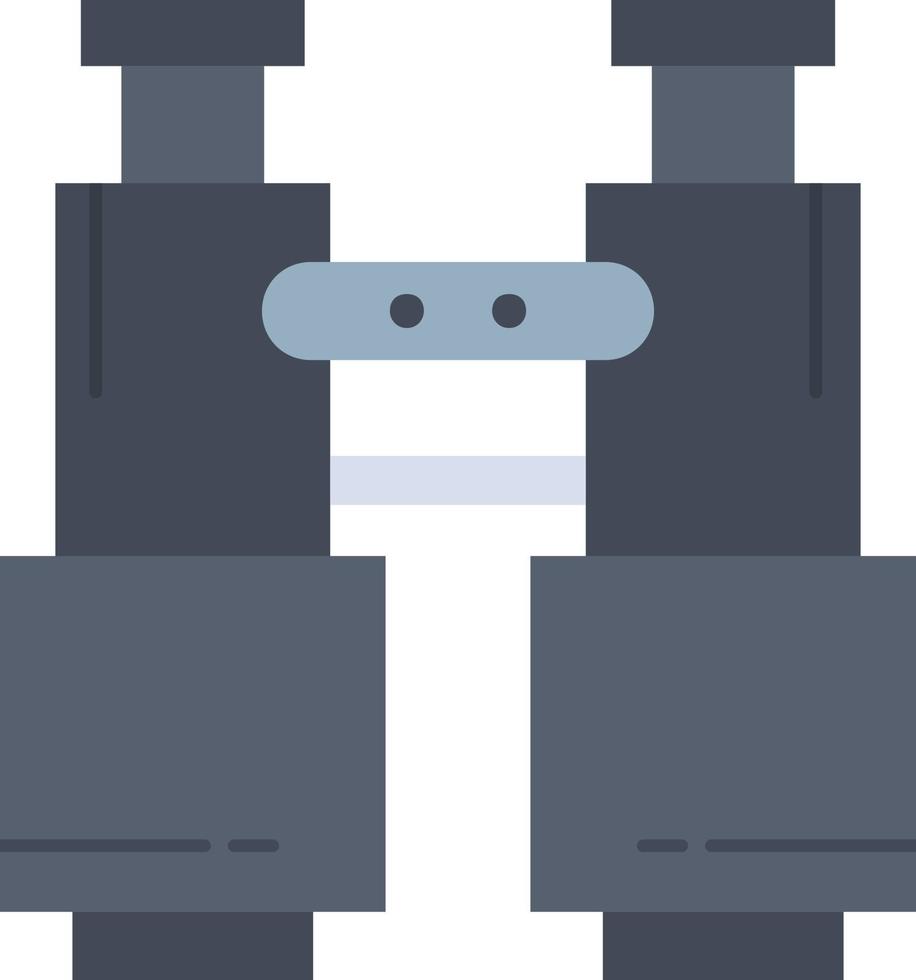 binoculars find search explore camping Flat Color Icon Vector