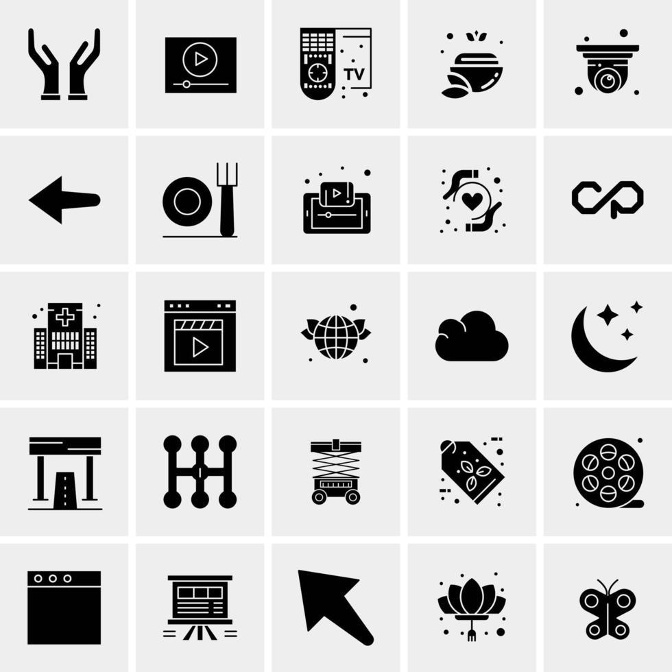 25 Universal Business Icons Vector Creative Icon Illustration to use in web and Mobile Related project