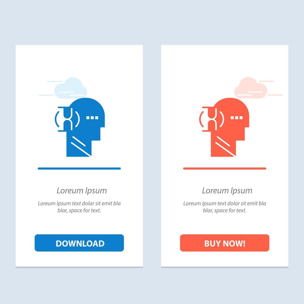 Wait Glass User Male  Blue and Red Download and Buy Now web Widget Card Template vector