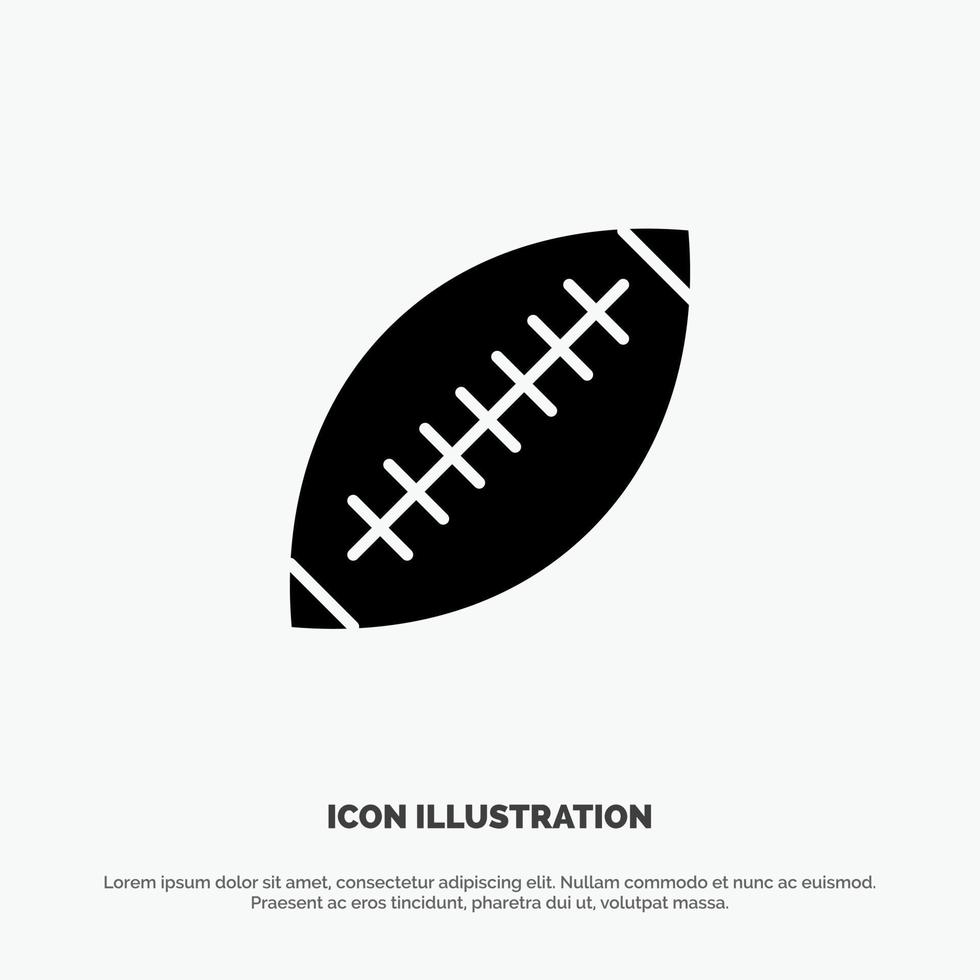 Afl Australia Football Rugby Rugby Ball Sport Sydney solid Glyph Icon vector
