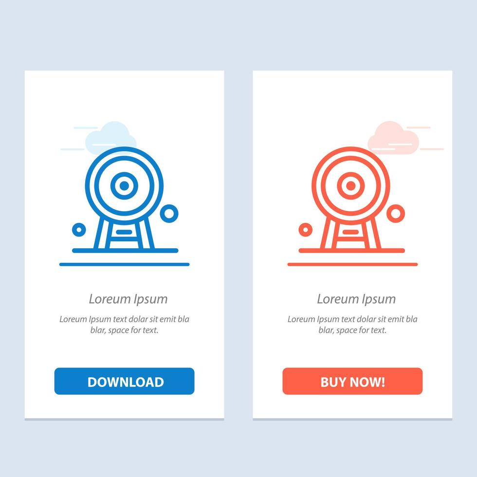 Architecture England Ferris Wheel Landmark London Eye  Blue and Red Download and Buy Now web Widget Card Template vector