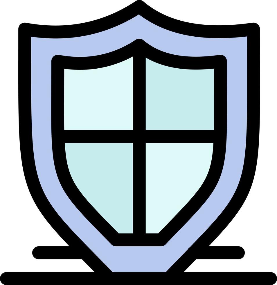 protección de internet seguridad escudo de seguridad icono de color plano icono de vector plantilla de banner