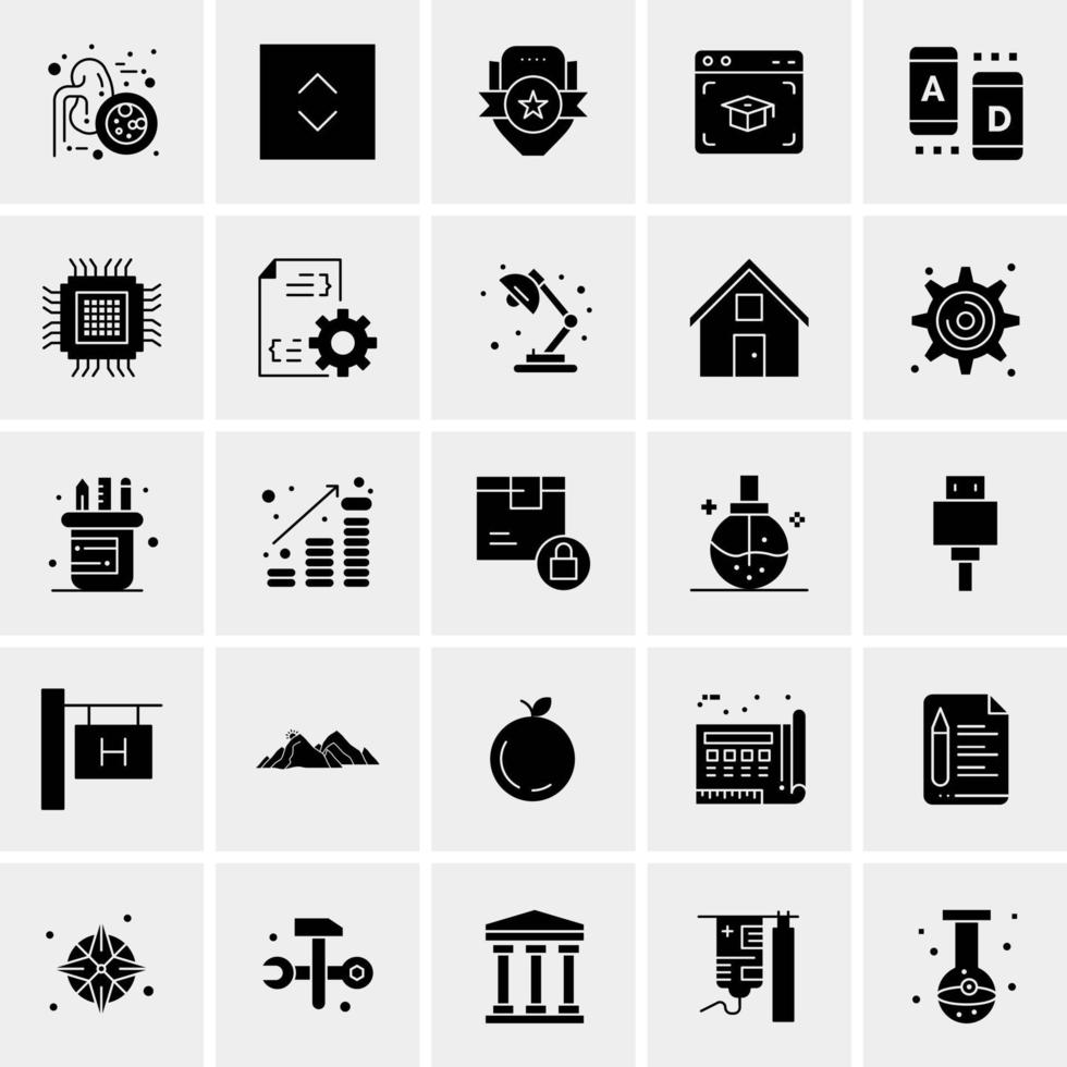 25 Universal Business Icons Vector Creative Icon Illustration to use in web and Mobile Related project