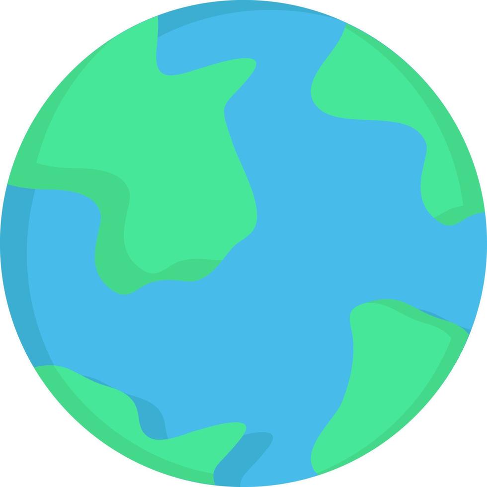 tierra globo mundo geografía descubrimiento plano color icono vector