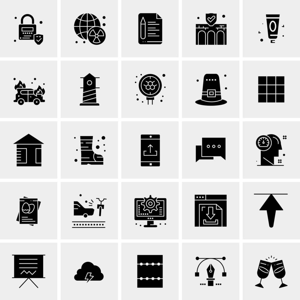 25 Universal Business Icons Vector Creative Icon Illustration to use in web and Mobile Related project