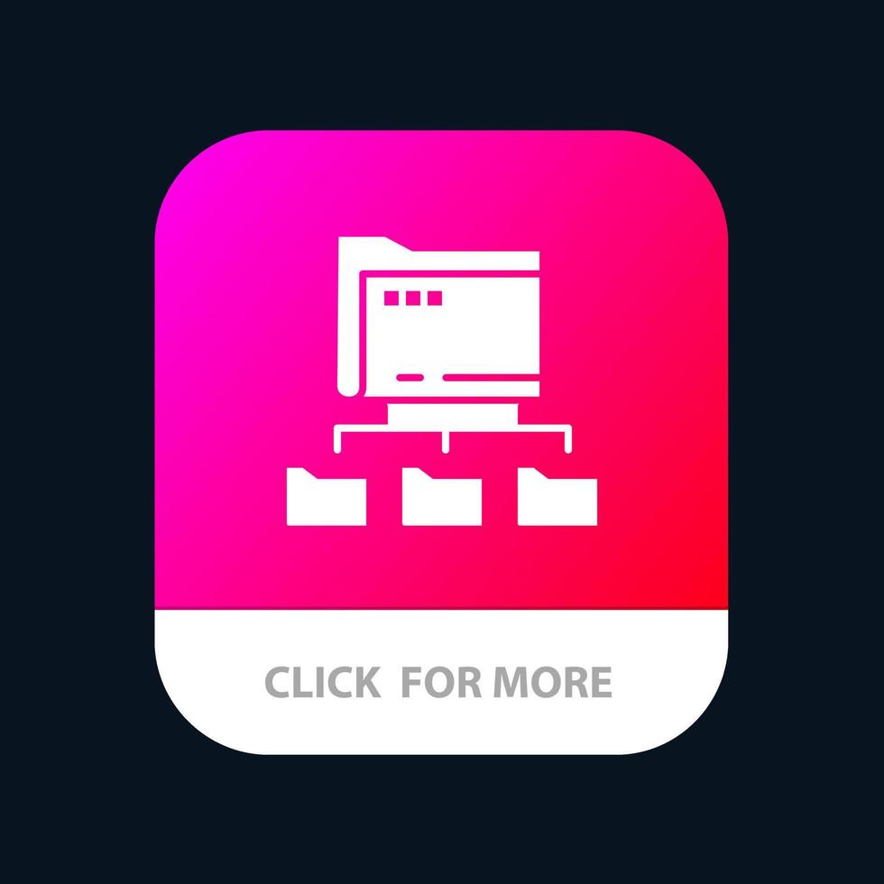 Folder Folders Network Computing Mobile App Icon Design vector