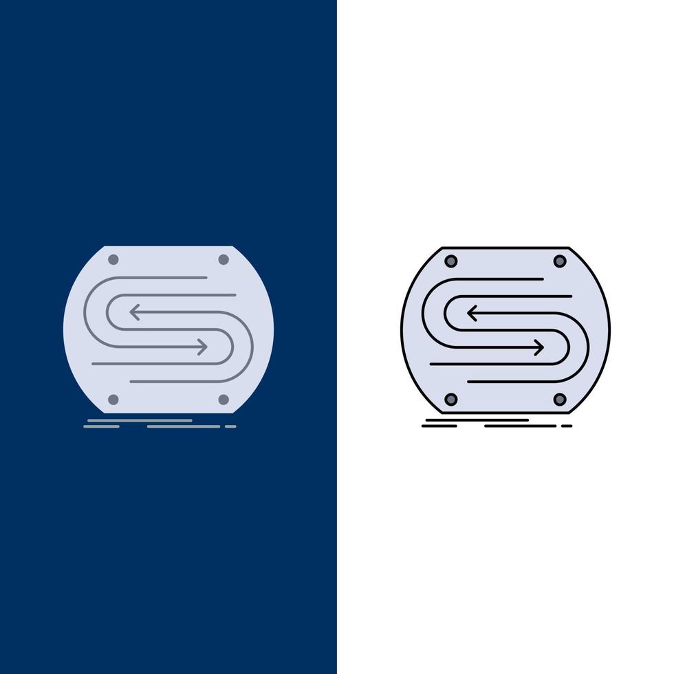business arrow concept convergence match pitch Flat Color Icon Vector