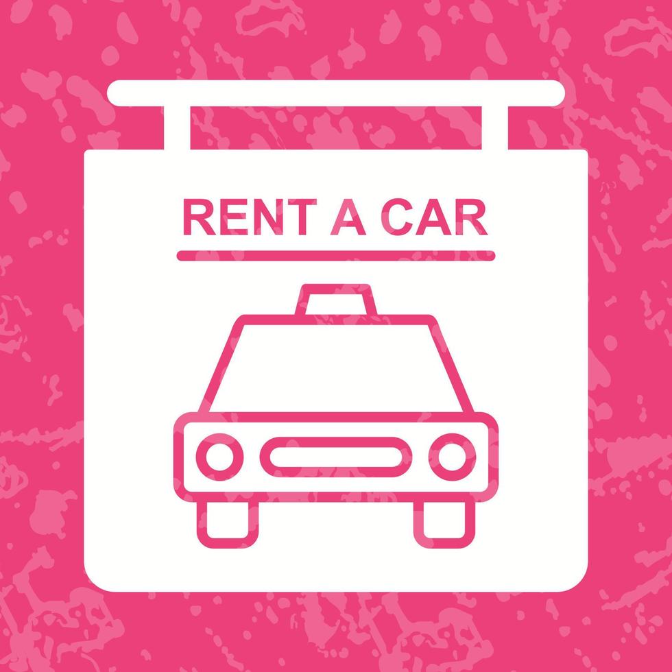 Rent a Car Vector Icon
