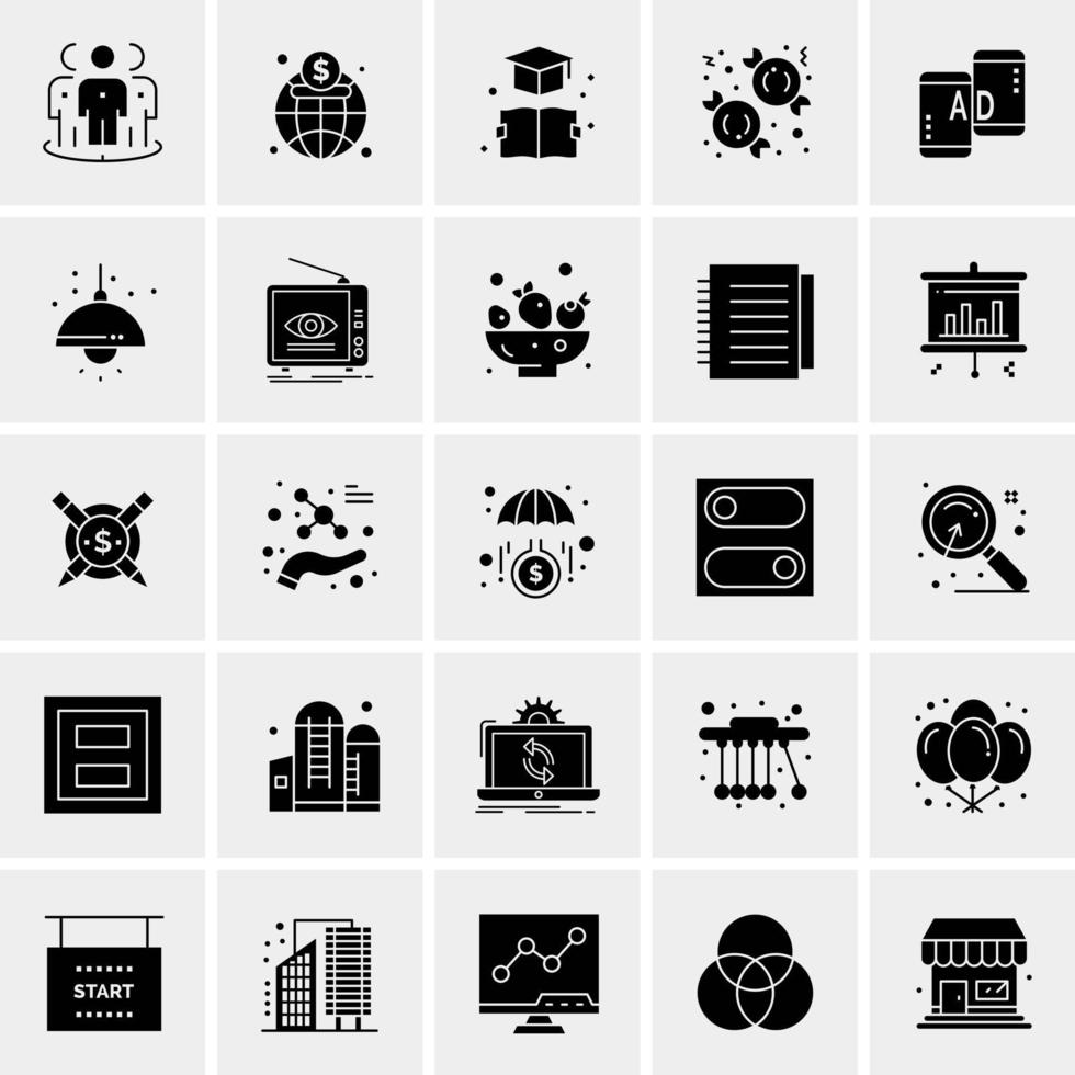 25 Universal Business Icons Vector Creative Icon Illustration to use in web and Mobile Related project