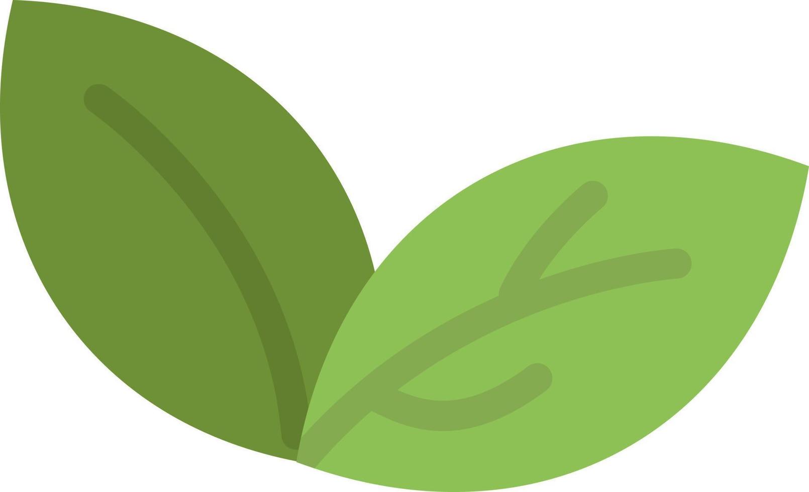 Growth Leaf Plant Spring  Flat Color Icon Vector icon banner Template