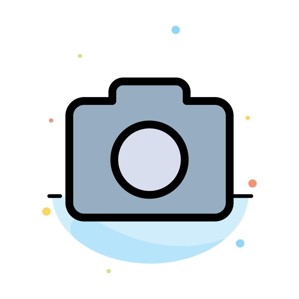 Instagram Camera Image Abstract Flat Color Icon Template vector