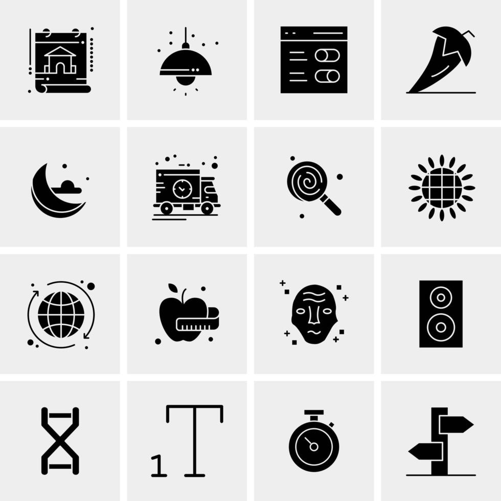 16 Universal Business Icons Vector Creative Icon Illustration to use in web and Mobile Related project