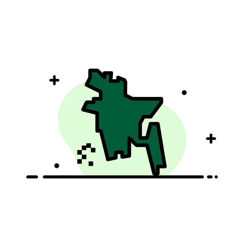 bangladesh bangladesh país bangladesh negocio línea plana lleno icono vector banner plantilla