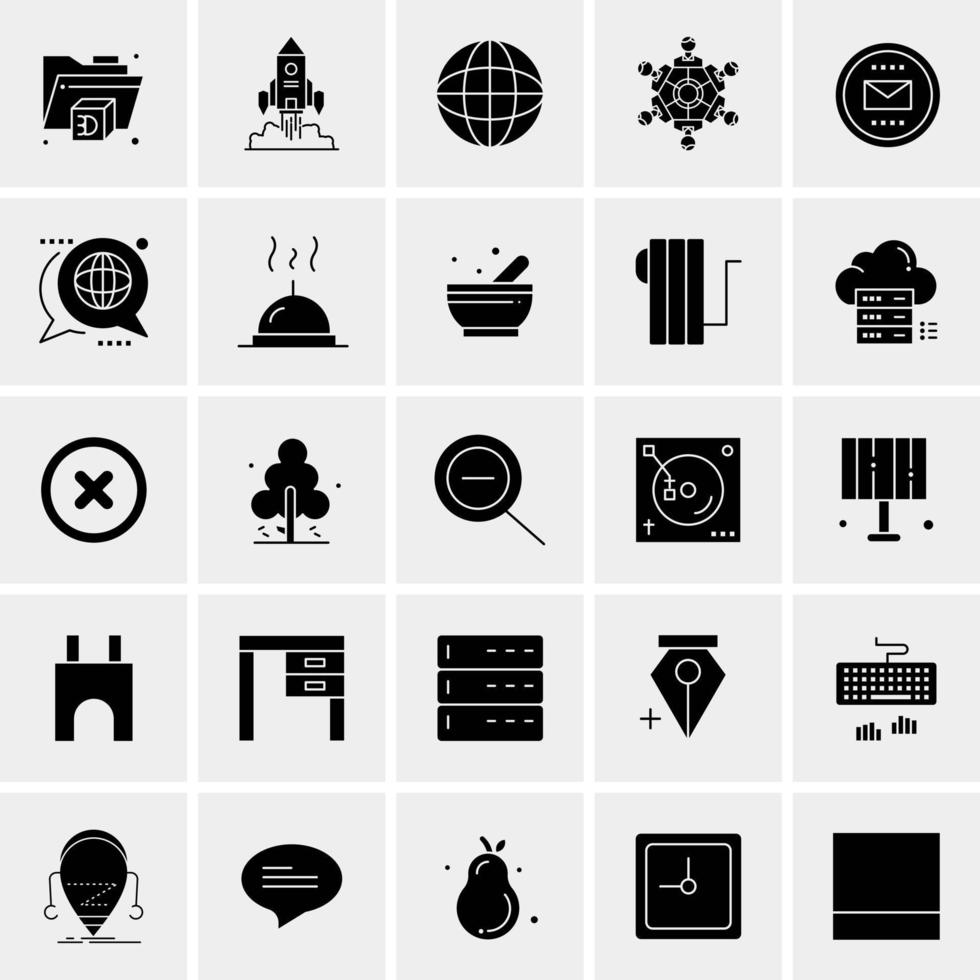 25 Universal Business Icons Vector Creative Icon Illustration to use in web and Mobile Related project