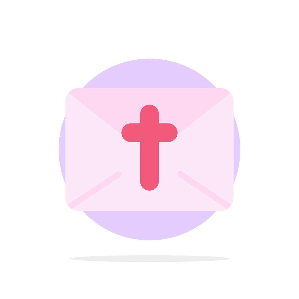Massage Mail Holiday Easter Abstract Circle Background Flat color Icon vector